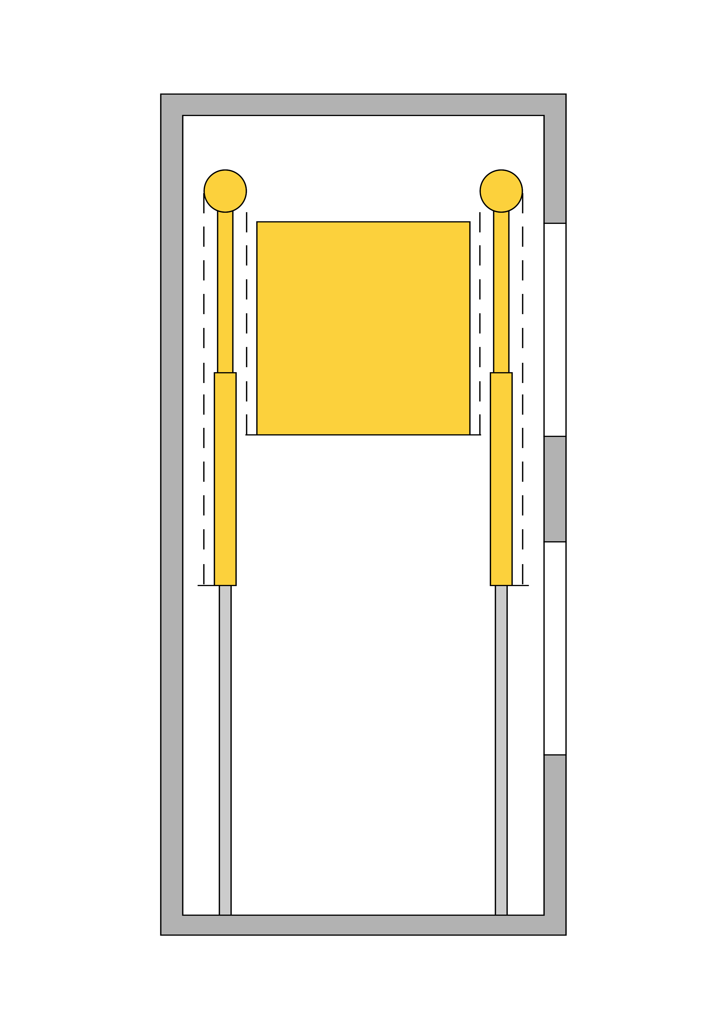 مصعد هيدروليكي مع رافعتين جانبيتين غير مباشرتين، أسطوانة هيدروليكية، رافعة تلسكوبية، مصعد هيدروليكي جانبي